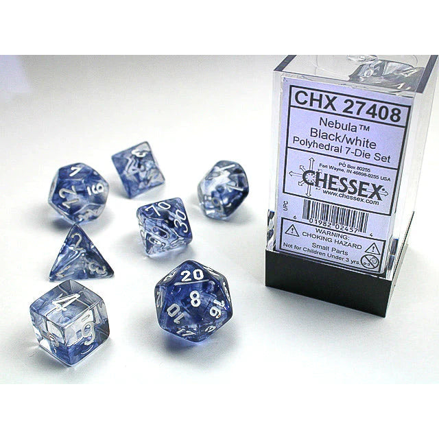 Nebula Black/White 7-Die Set (CHX 27408)