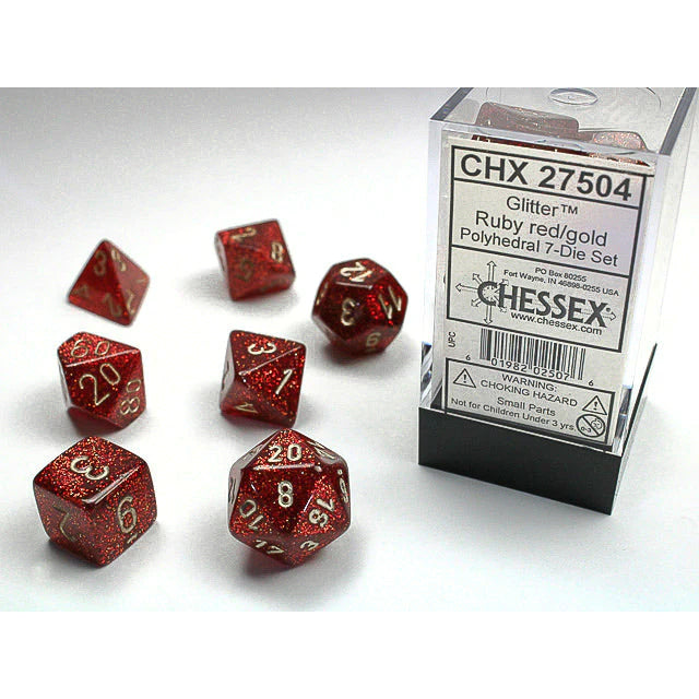 Glitter Ruby/Gold 7-Die Set (CHX 27504)