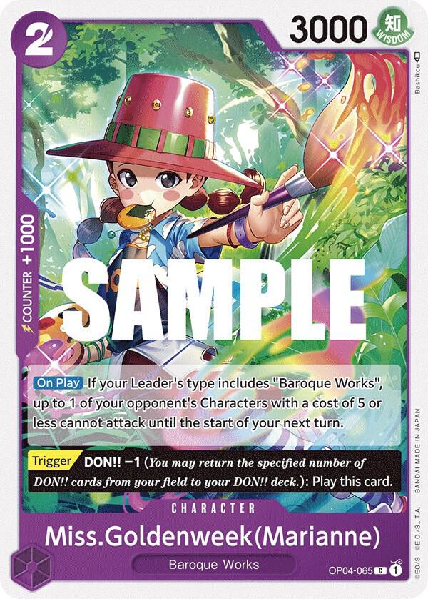 Miss.Goldenweek(Marianne) OP04-065 (Kingdoms of Intrigue) 