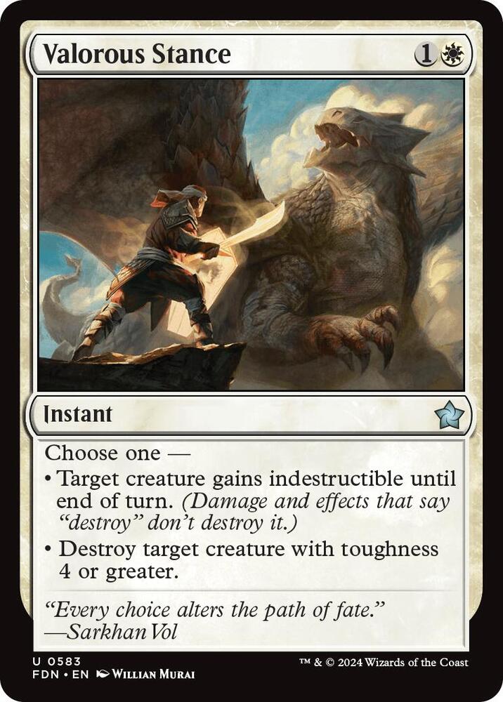 Valorous Stance 583/291 (Foundations) 