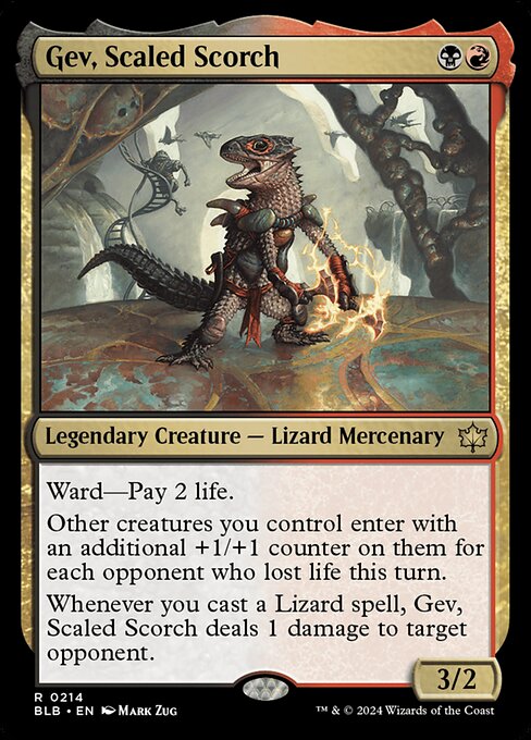 Gev, Scaled Scorch - Foil (Bloomburrow)(BLB-R-0214)
