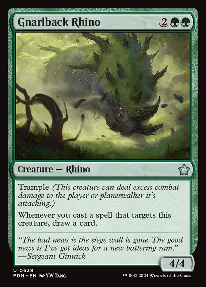 Gnarlback Rhino 638/291 (Foundations) 