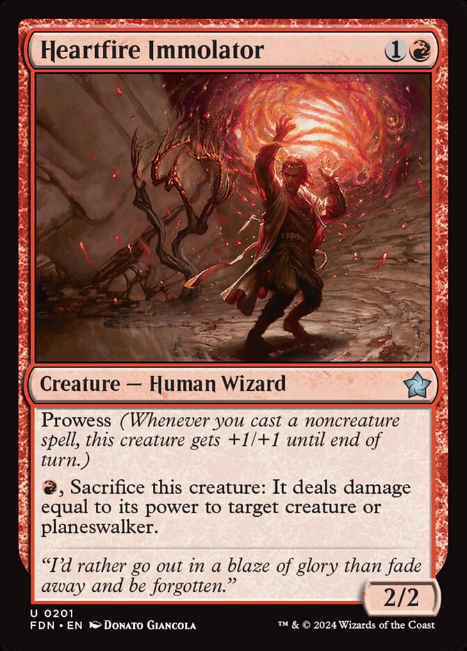 Heartfire Immolator 201/291 (Foundations) 