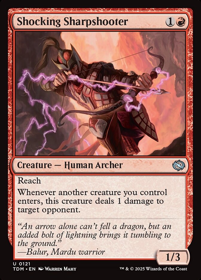 Shocking Sharpshooter 121 (Tarkir: Dragonstorm) 