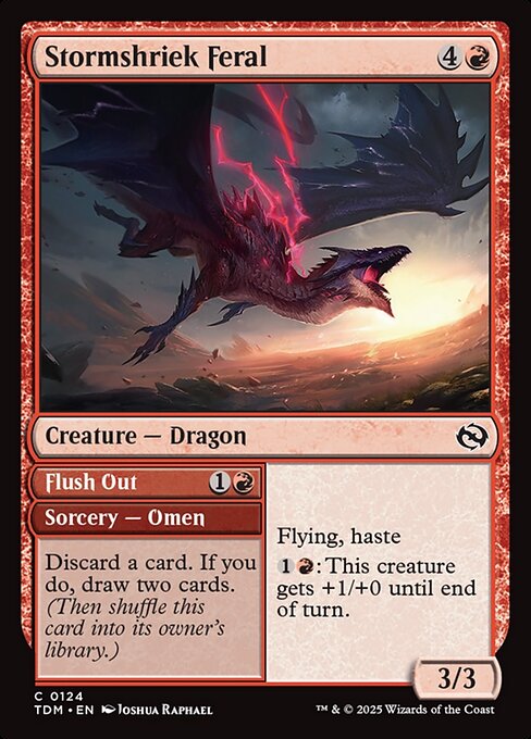 Stormshriek Feral / Flush Out (Tarkir: Dragonstorm)(TDM-C-0124)