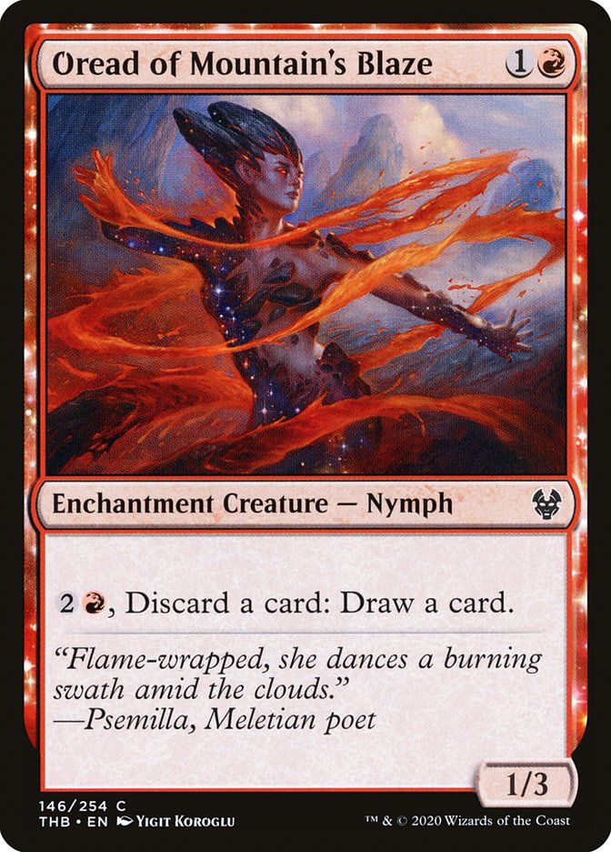 Oread of Mountain's Blaze 146/254 (Theros Beyond Death) 