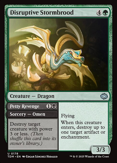 Disruptive Stormbrood / Petty Revenge (Tarkir: Dragonstorm)(TDM-U-0178)