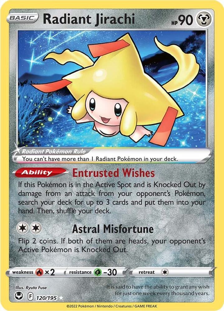 Radiant Jirachi (SWSH12: Silver Tempest)(120/195)