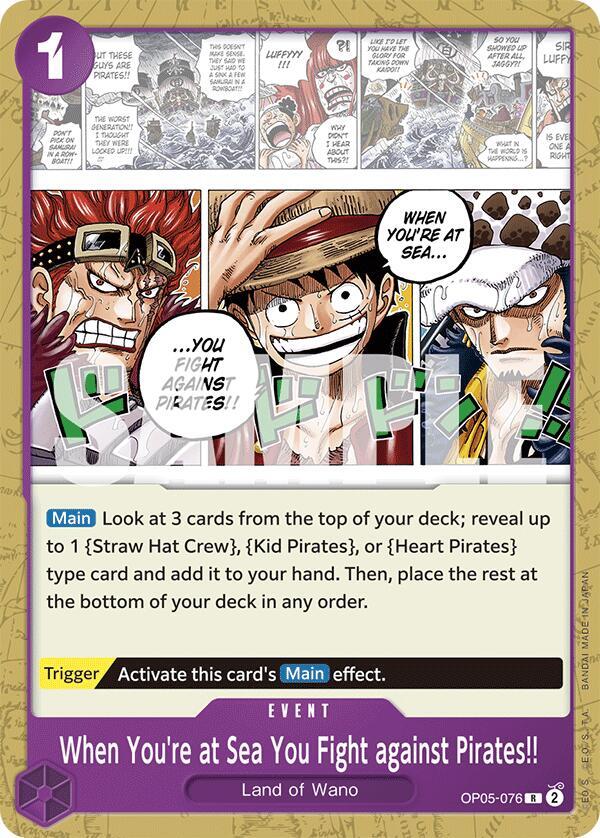 When You're at Sea You Fight against Pirates!! OP05-076 (Starter Deck 18: PURPLE Monkey.D.Luffy) 