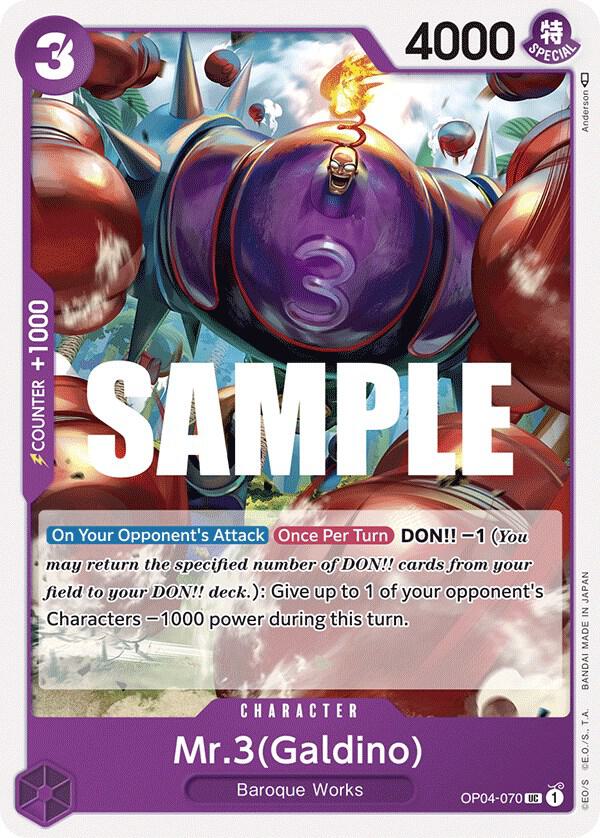 Mr.3(Galdino) OP04-070 (Kingdoms of Intrigue) 