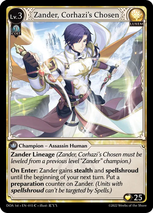 Zander, Corhazi's Chosen (Dawn Of Ashes)(DOA-015) 1st Edition