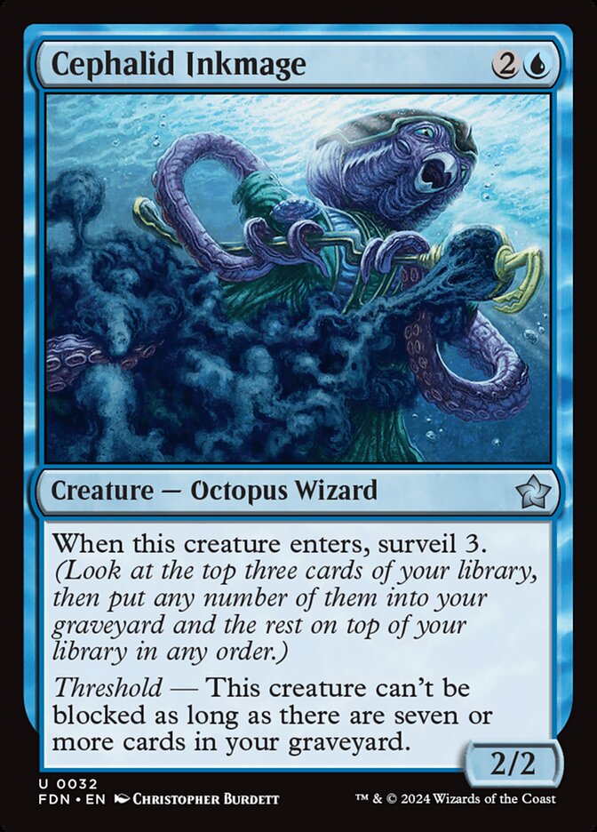 Cephalid Inkmage 32/291 (Foundations) 