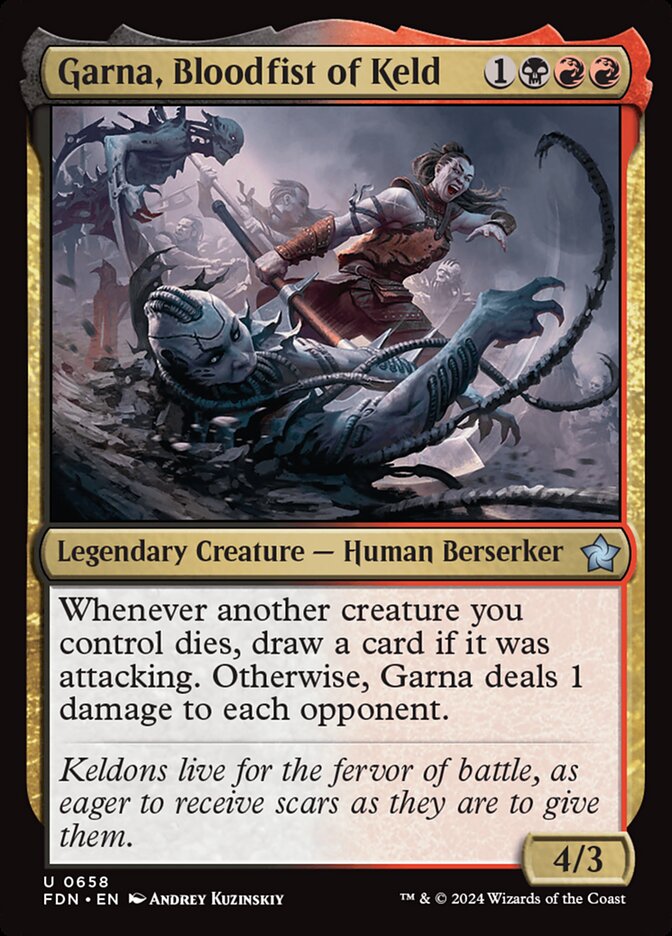 Garna, Bloodfist of Keld 658/291 (Foundations) 