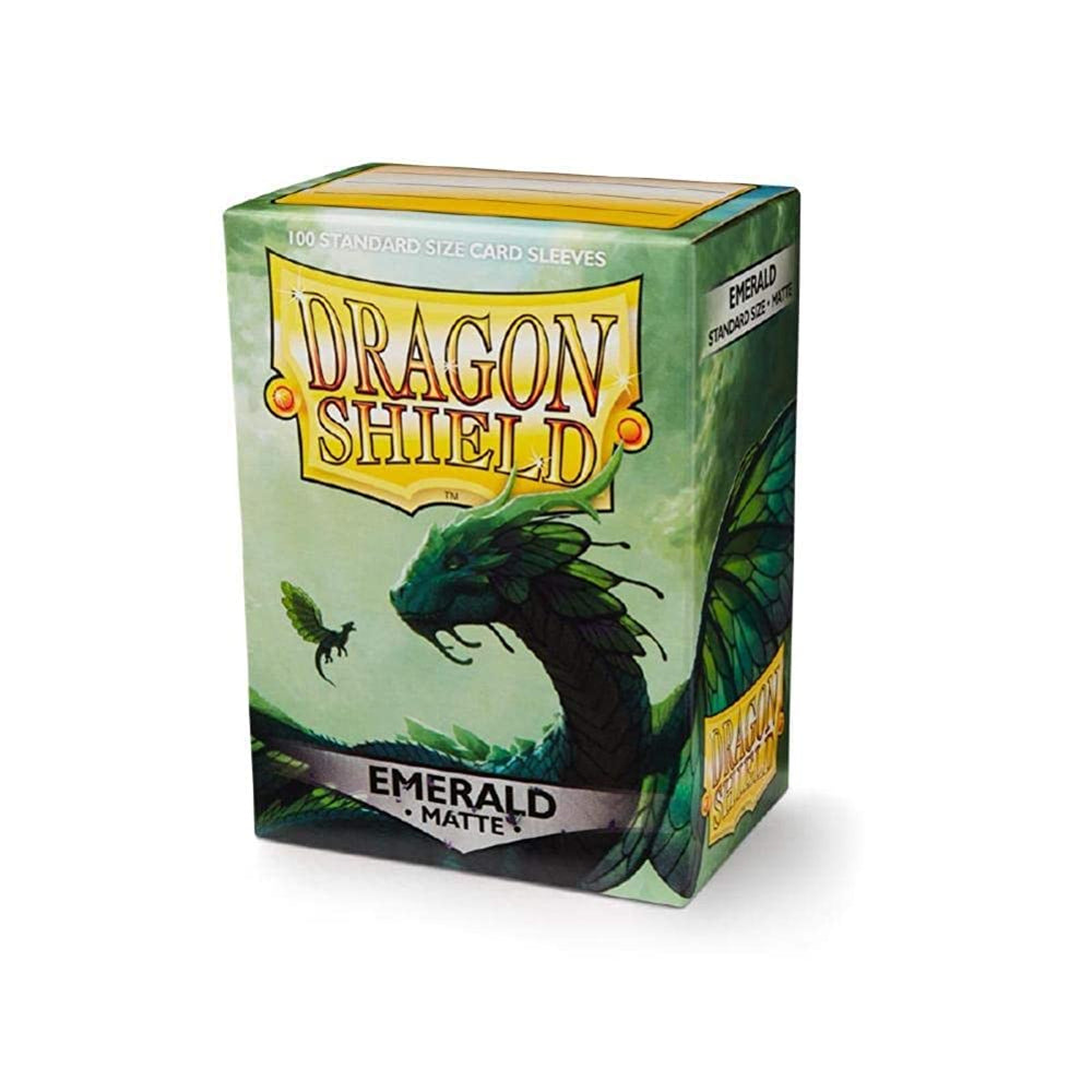 Dragon Shield Sleeves (100 Sleeves) Standard Size  - Emerald MATTE