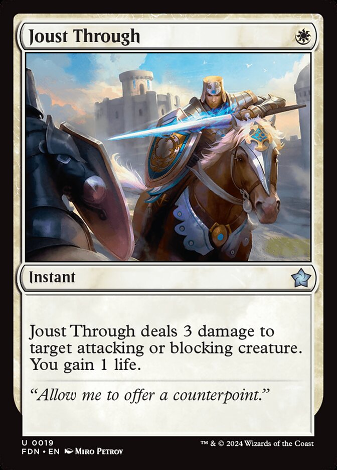 Joust Through 19/291 (Foundations) 