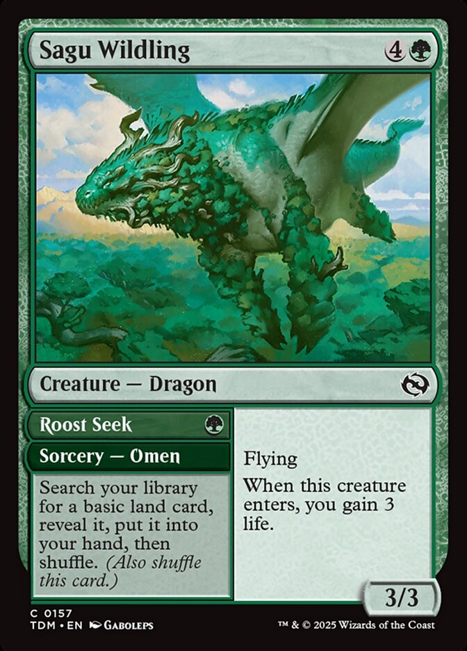 Sagu Wildling // Roost Seek 157 (Tarkir: Dragonstorm) 