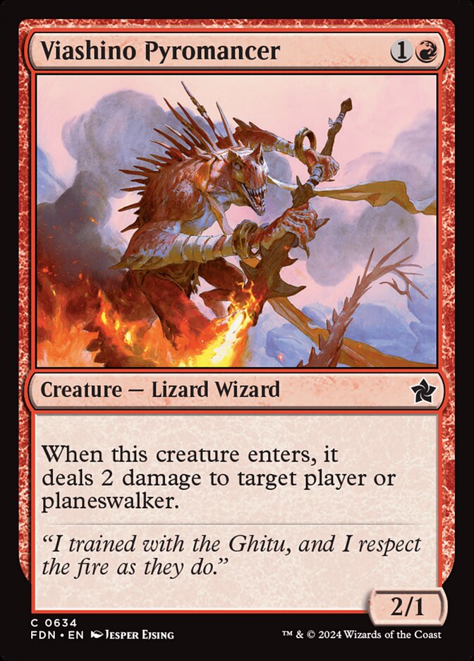 Viashino Pyromancer 634/291 (Foundations) 