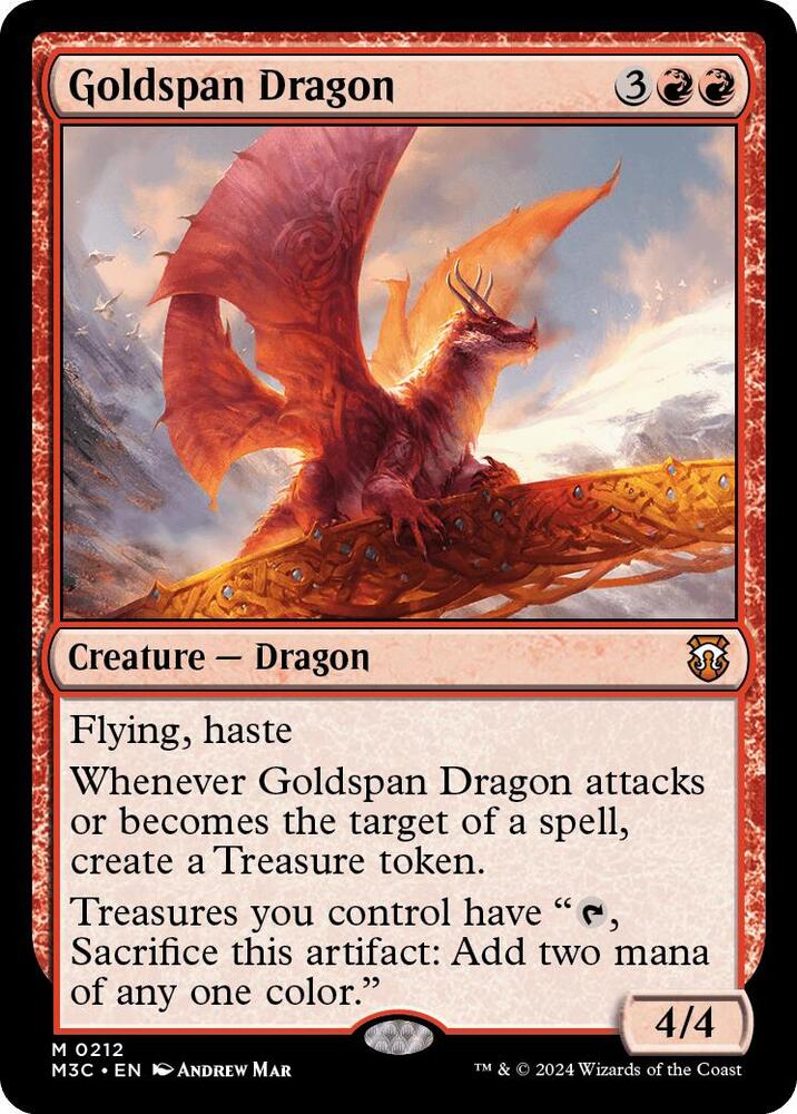 Goldspan Dragon - Ripple Foil (Modern Horizons 3)(M3C-M-0212)