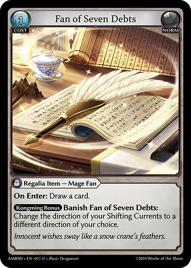 Fan of Seven Debts (Mortal Ambition Starter Deck)(AMBST-011)