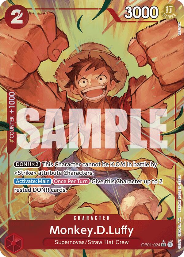 Monkey.D.Luffy (Romance Dawn)[Alternative Art](OP01-024)