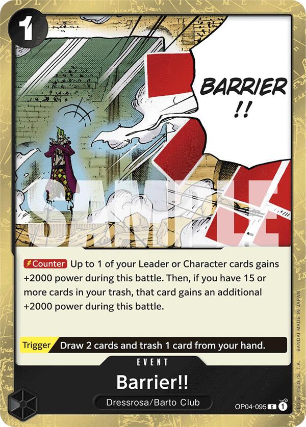 Barrier!! (Kingdoms of Intrigue)[Jolly Roger Foil](OP04-095)