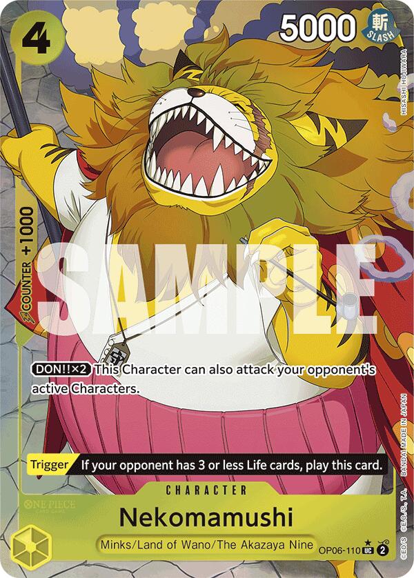 Nekomamushi (Wings of the Captain)[Full Art](OP06-110)