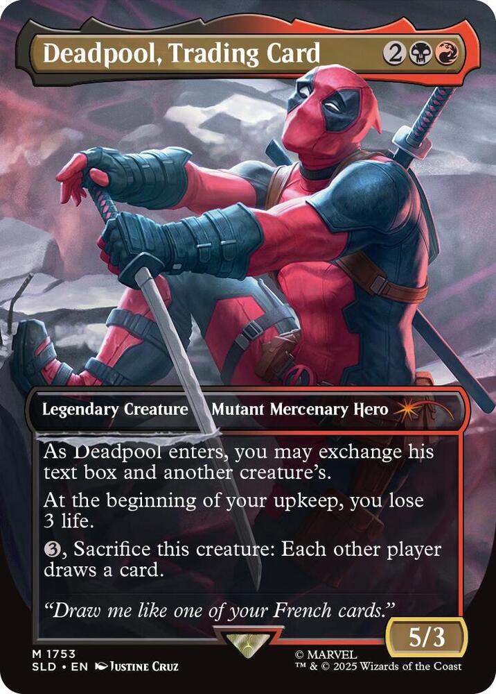 Deadpool, Trading Card (Secret Lair Drop Series)(SLD-M-1753)