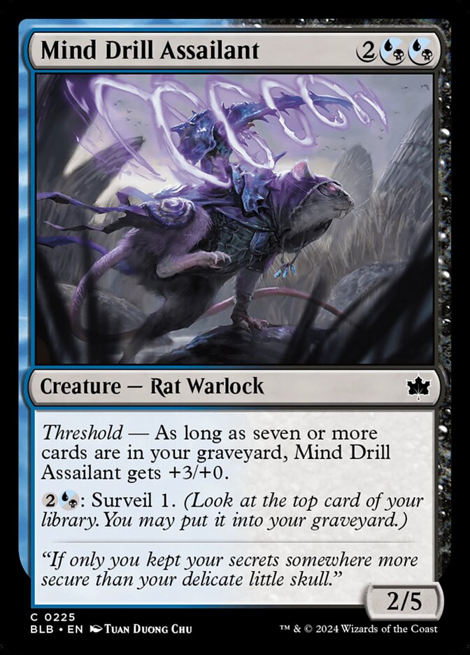 Mind Drill Assailant 225 (Bloomburrow) 