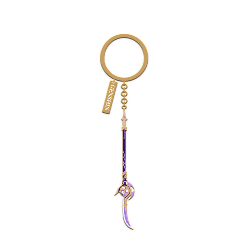 Epitome Invocation Weapon Metal Keychain - Engulfing Lightning