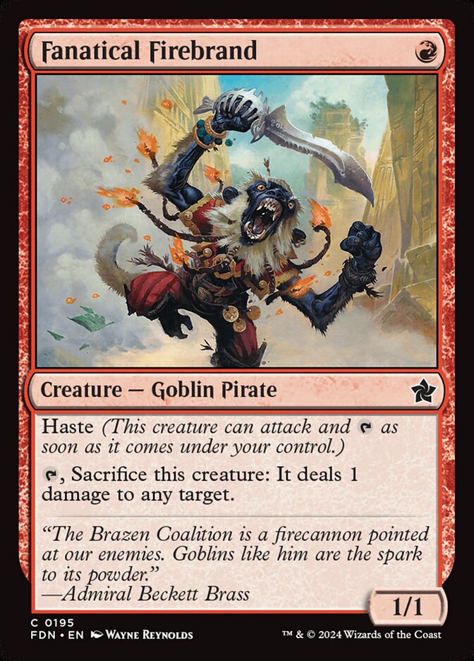 Fanatical Firebrand 195/291 (Foundations) 