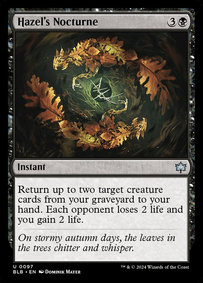 Hazel's Nocturne 97 (Bloomburrow) 