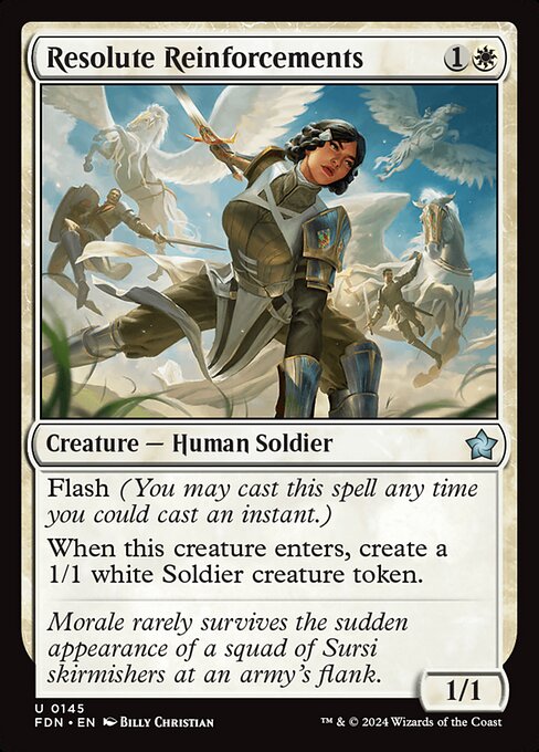 Resolute Reinforcements - Foil (Foundations)(FDN-U-0145)