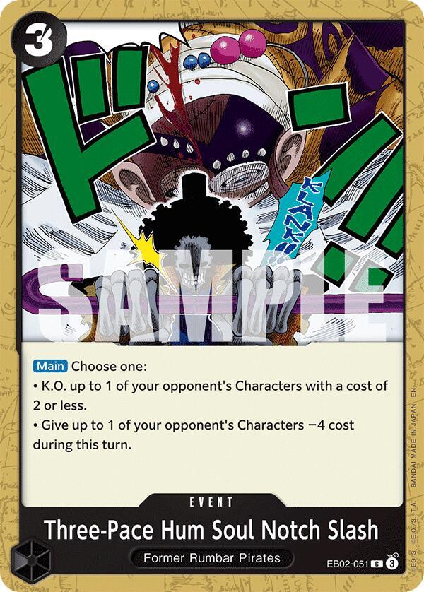 Three-Pace Hum Soul Notch Slash EB02-051 (Extra Booster: Anime 25th Collection) 