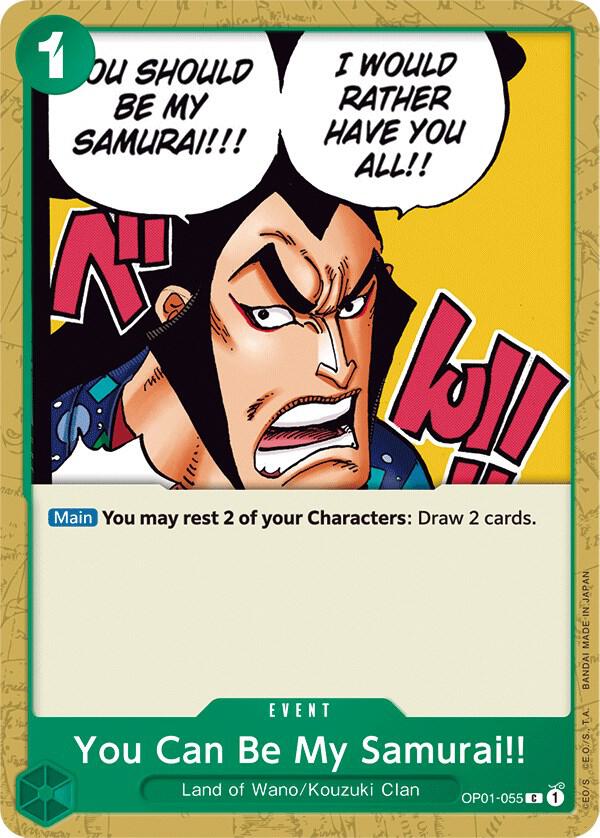 You Can Be My Samurai!! OP01-055 (Romance Dawn) 