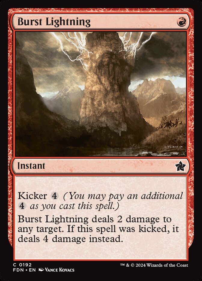 Burst Lightning 192/291 (Foundations) 