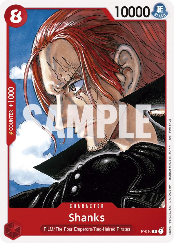 Shanks (One Piece Film Red) P-016 (One Piece Promotion Cards) 