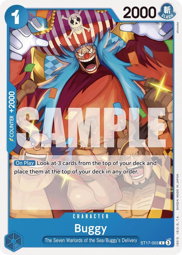 Buggy ST17-003 (Starter Deck 17: BLUE Donquixote Doflamingo) 