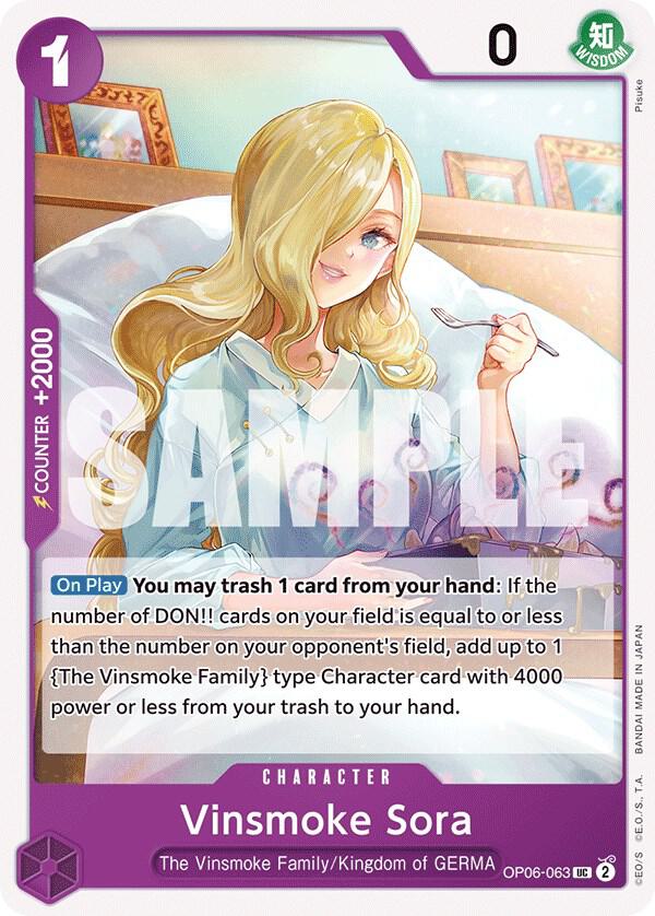 Vinsmoke Sora OP06-063 (Wings of the Captain) 