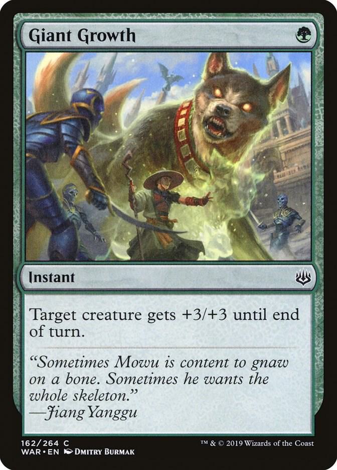 Giant Growth 162/264 (War of the Spark) 
