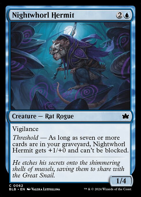 Nightwhorl Hermit - Foil (Bloomburrow)(BLB-C-0062)