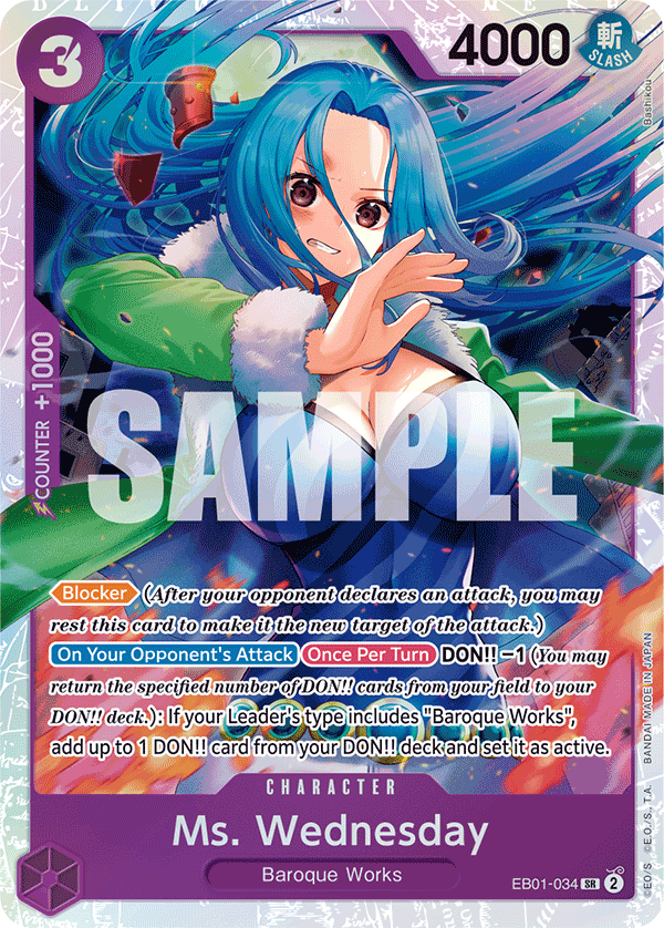 Ms. Wednesday (Extra booster - Memorial Collection)(EB01-034)