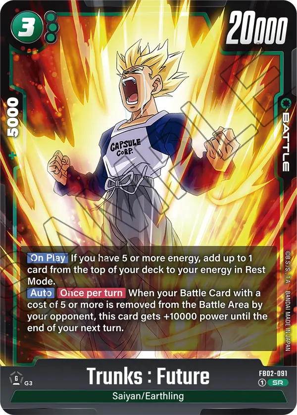 Trunks : Future (Blazing Aura)(fb02-091)