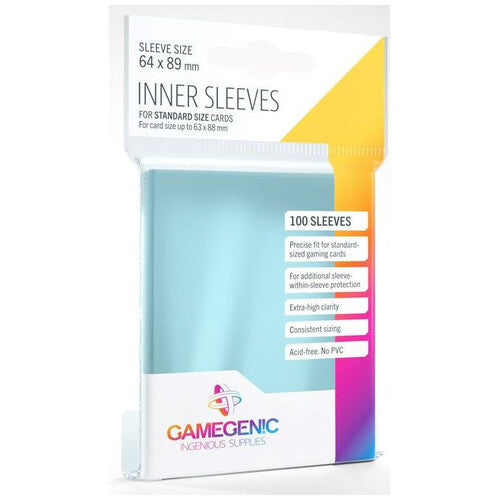 
                  
                    Gamegenic Inner Card Sleeves (64mm x 89mm) (100 Sleeves)
                  
                