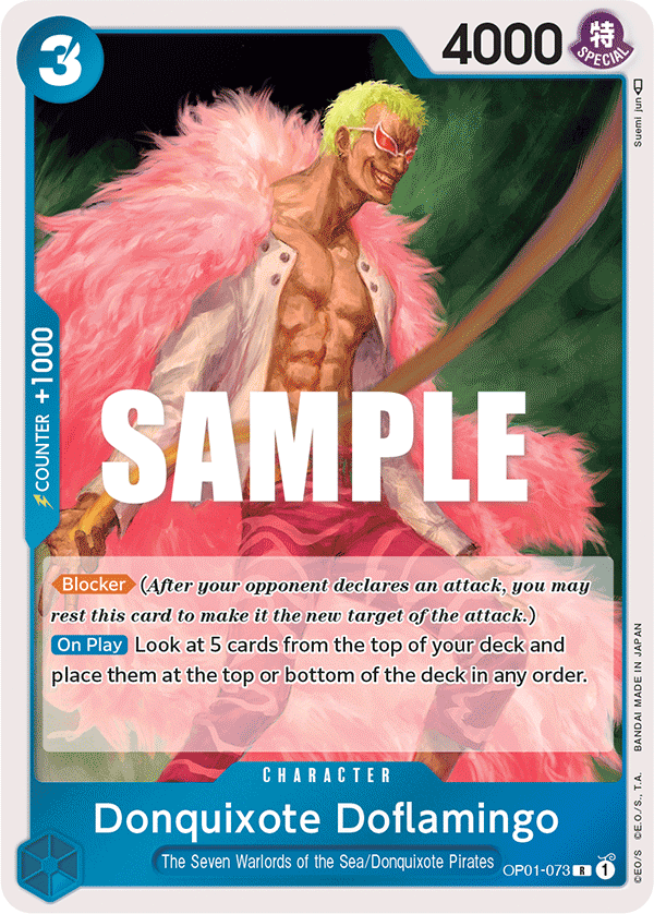 Donquixote Doflamingo (Romance Dawn)(OP01-073)