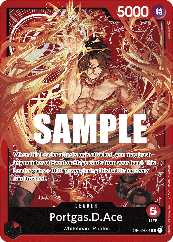 Portgas D Ace Leader (Special Goods Set - Ace/Sabo/Luffy)[Alternative Art](OP03 - 001)