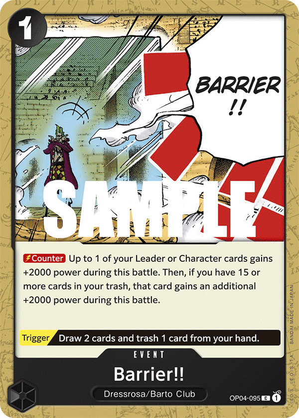 Barrier!! (Kingdoms of Intrigue)(OP04-095)