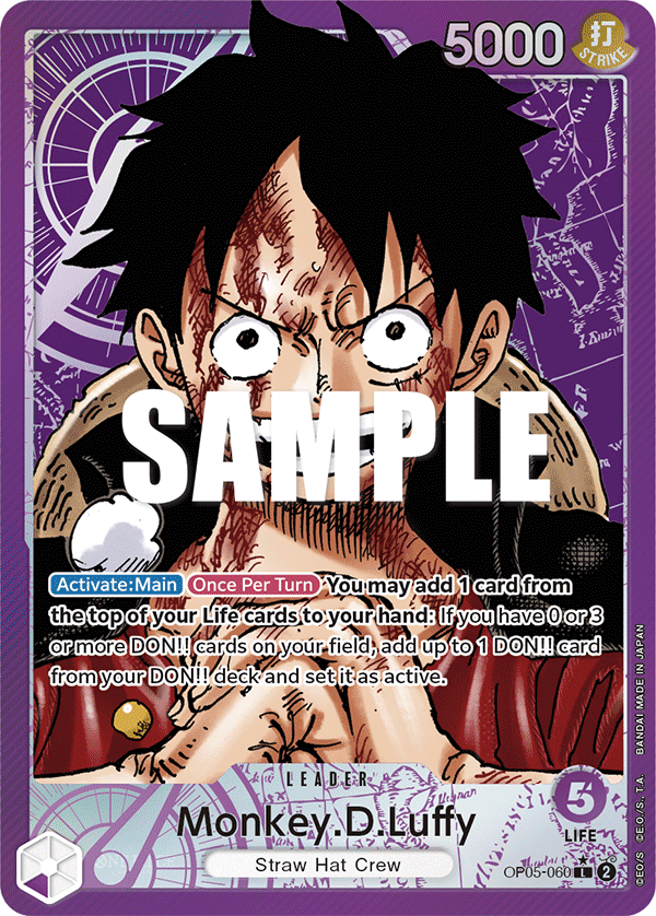 Monkey.D.Luffy (Awakening of the New Era)[Alternative Art](OP05 - 060)