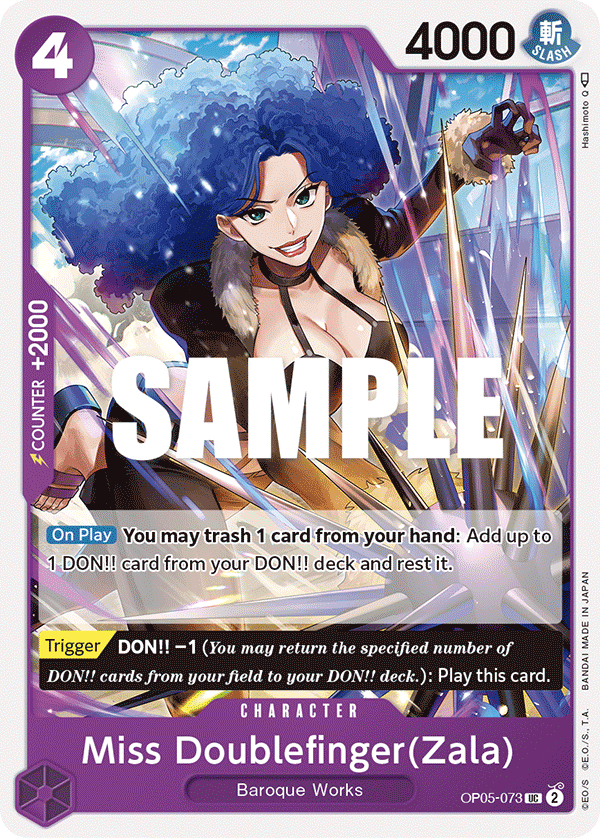 Miss Doublefinger(Zala) (Awakening of the New Era)(OP05-073)