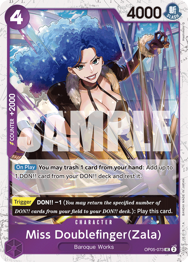 Miss Doublefinger(Zala) (Awakening of the New Era)[Jolly Roger Foil](OP05-073)