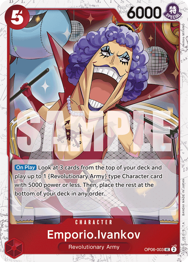 Emporio.Ivankov (Wings of the Captain)[Jolly Roger Foil](OP06-003)